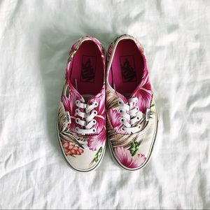 VANS Authentic Hawaiian Floral White Shoes